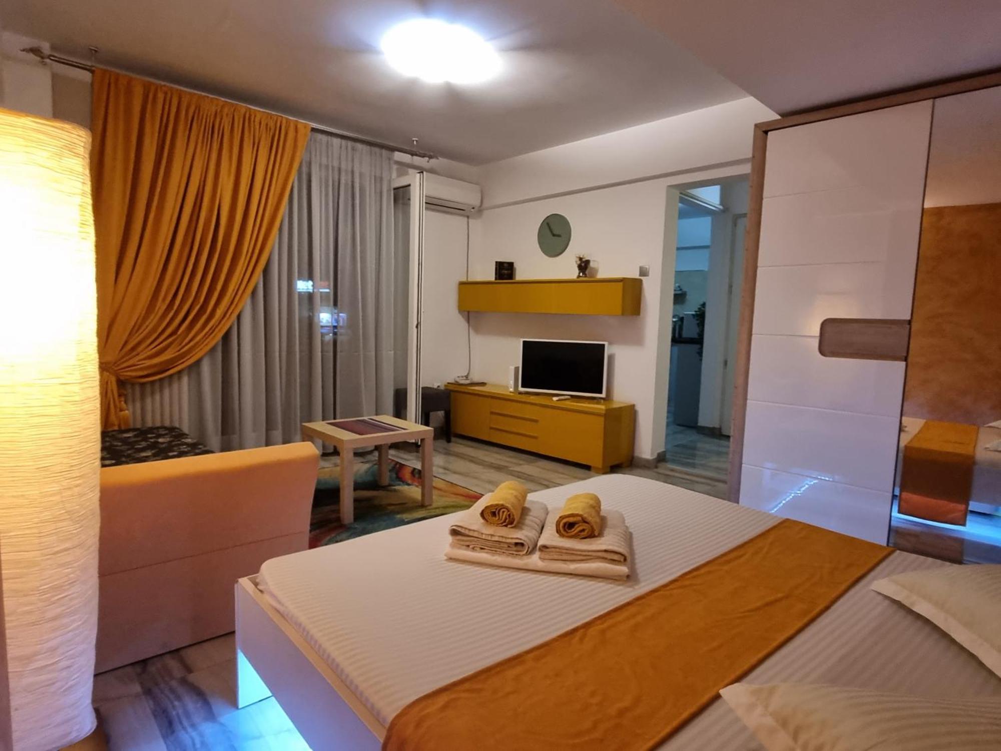 Golden Studio- Panoramic View With Terrace Βουκουρέστι Εξωτερικό φωτογραφία